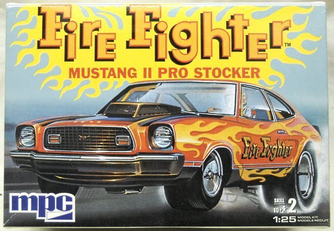 MPC 1/25 Fire Fighter Mustang II Pro Street Stocker, 38407 plastic model kit